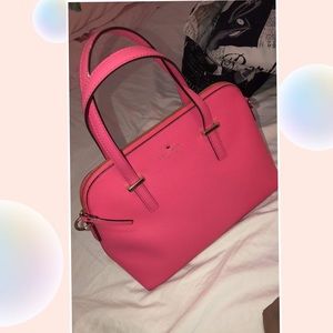 fuchsia pink Kate Spade Leather bag